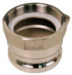 Cam & Groove Adapter - Stainless Steel